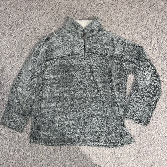 Quarter-zip fuzzy pullover - Picture 1 of 2
